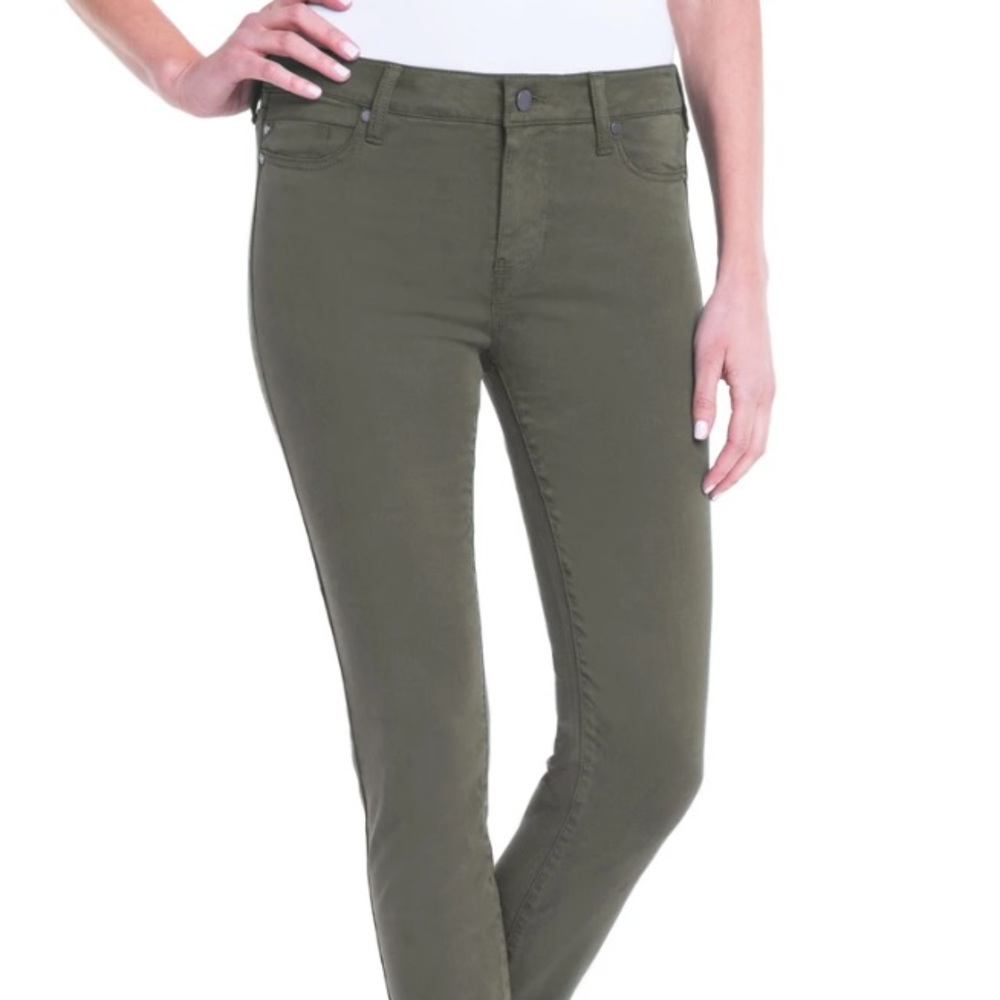 army green Liverpool skinny jeans